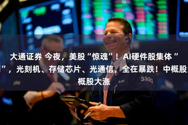 大通证券 今夜，美股“惊魂”！AI硬件股集体“闪崩”，光刻机、存储芯片、光通信，全在暴跌！中概股大涨