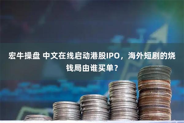 宏牛操盘 中文在线启动港股IPO，海外短剧的烧钱局由谁买单？