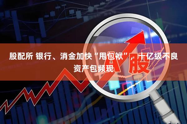 股配所 银行、消金加快“甩包袱”，十亿级不良资产包频现