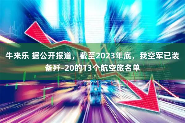 牛来乐 据公开报道，截至2023年底，我空军已装备歼-20的13个航空旅名单
